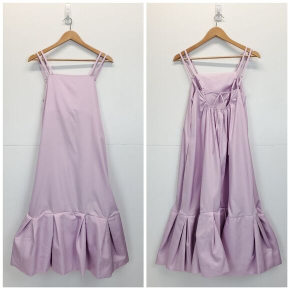 3.1 Phillip Lim Lavender Multi Strap A-Line Taffeta Dress - Picture 7 of 11